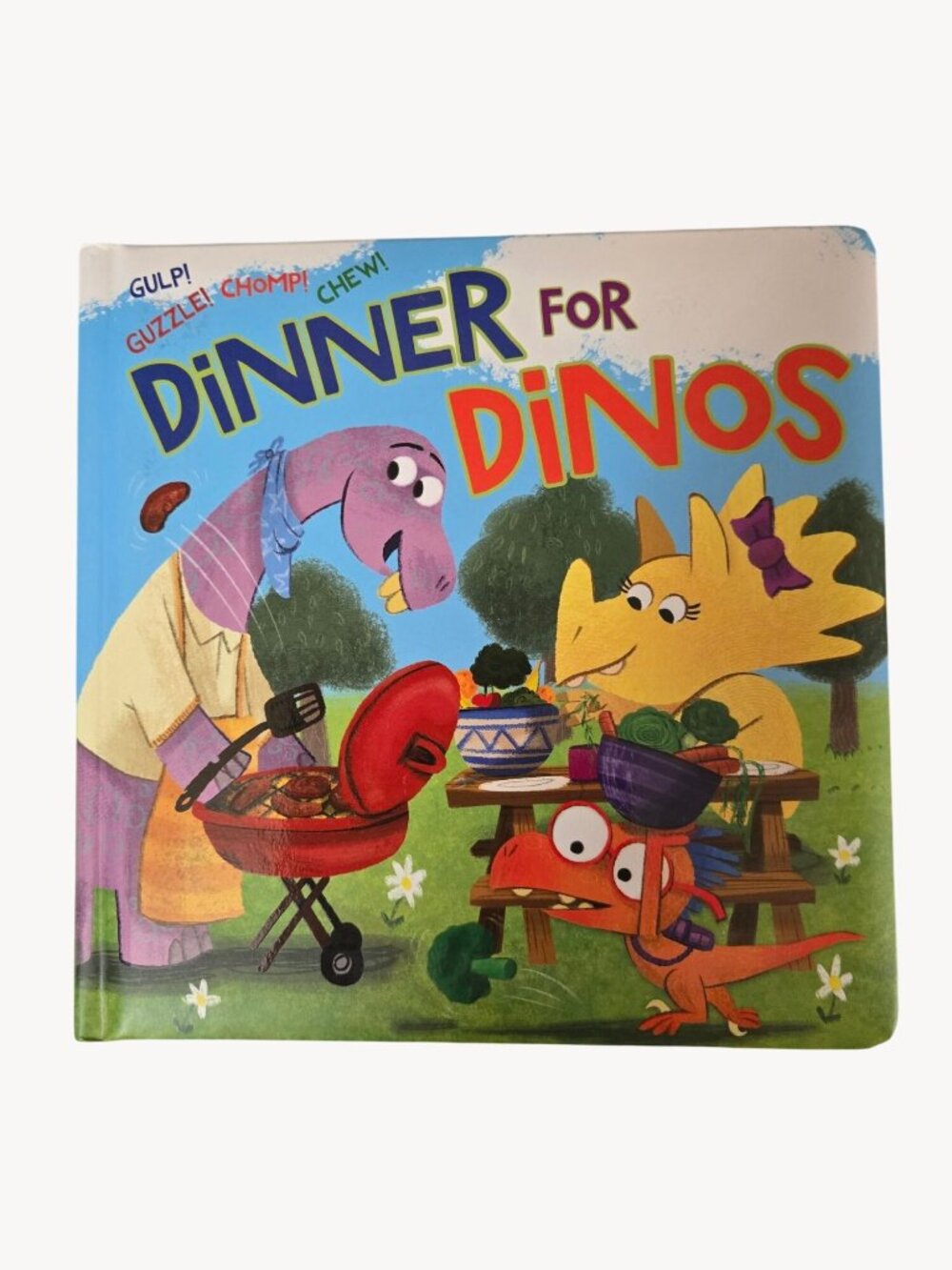 Dinner for Dynos - Children's Board Book - Tommy Nelson - 2018 - Christian